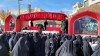 حضور همکاران ذوب آهنی در مراسم تشییع پیکرهای مطهر شهدای گمنام در زرین شهر
